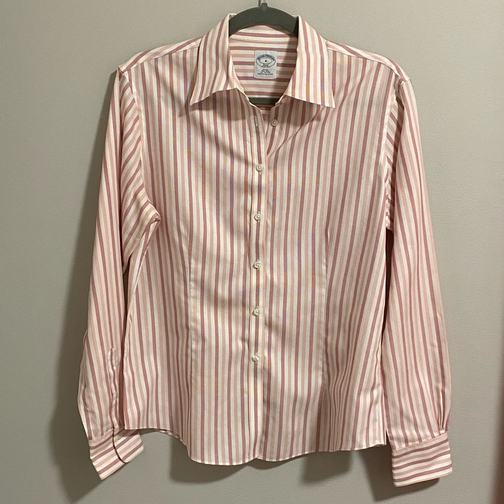 Brooks Brothers 346 Striped Button Down - Size 8